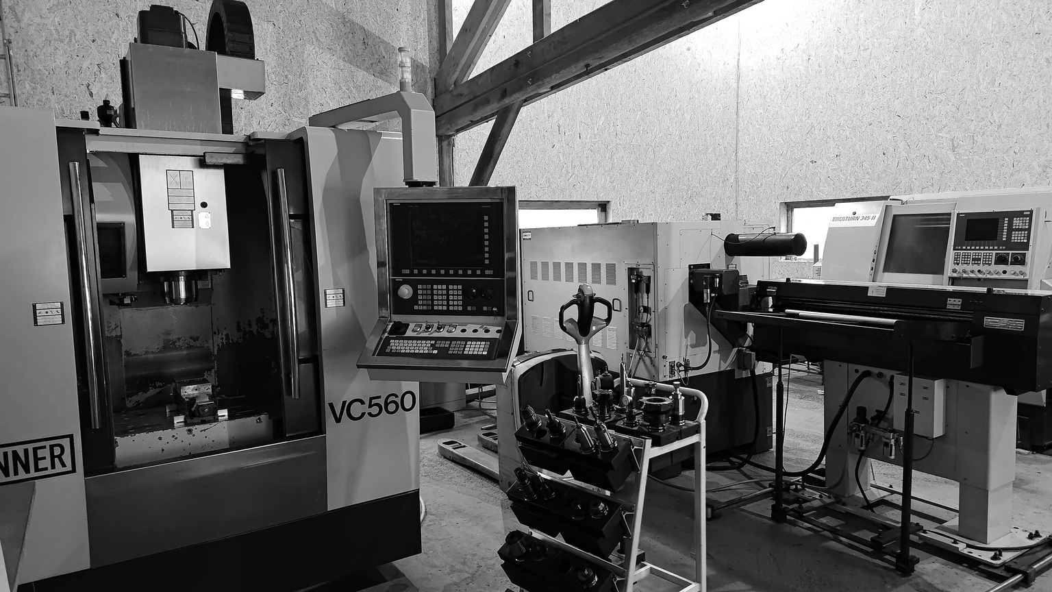 Hintergrund CNC Halle